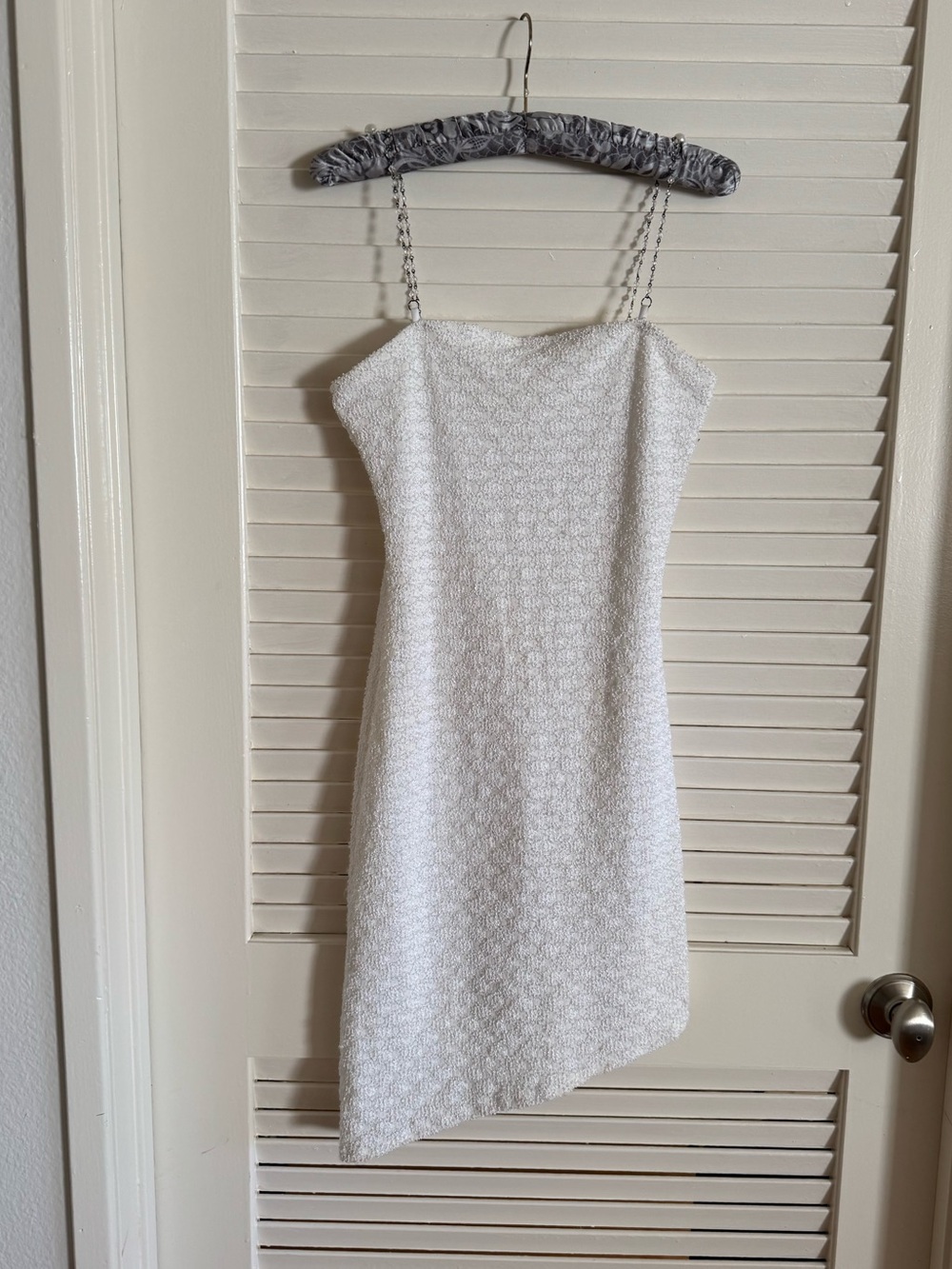 Vintage Candy Rocket White knit mini dress